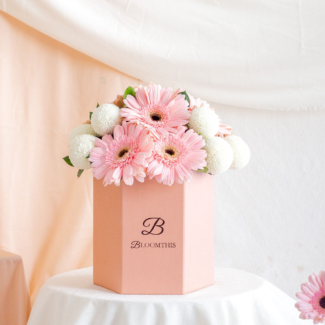 Grace Pink Gerbera Flower Box