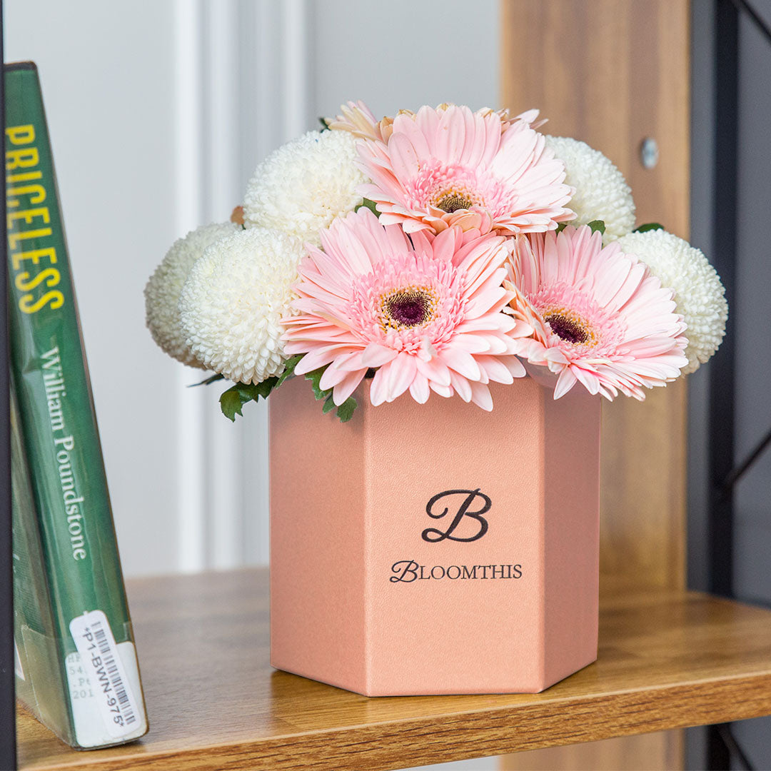 Grace Pink Gerbera Flower Box