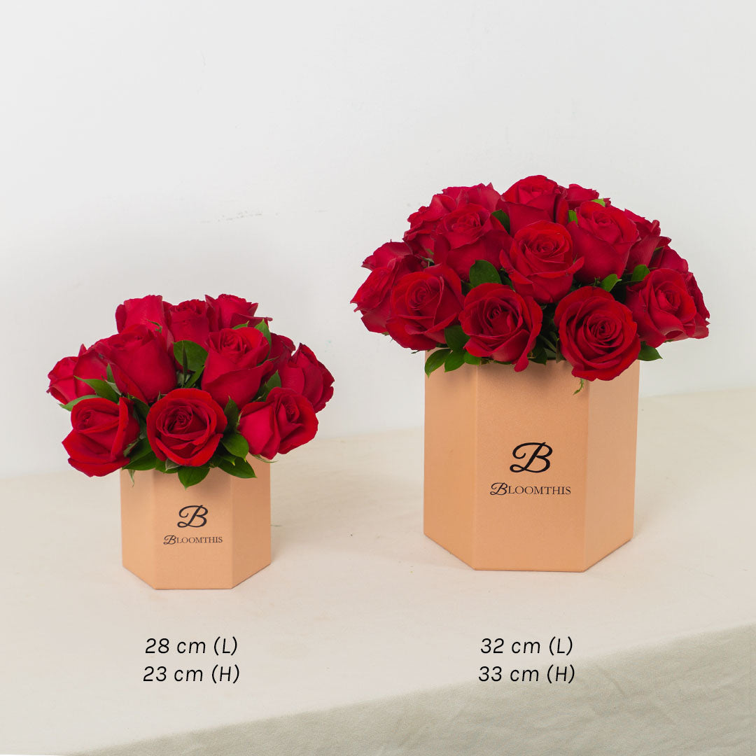 Kate Red Rose Flower Box