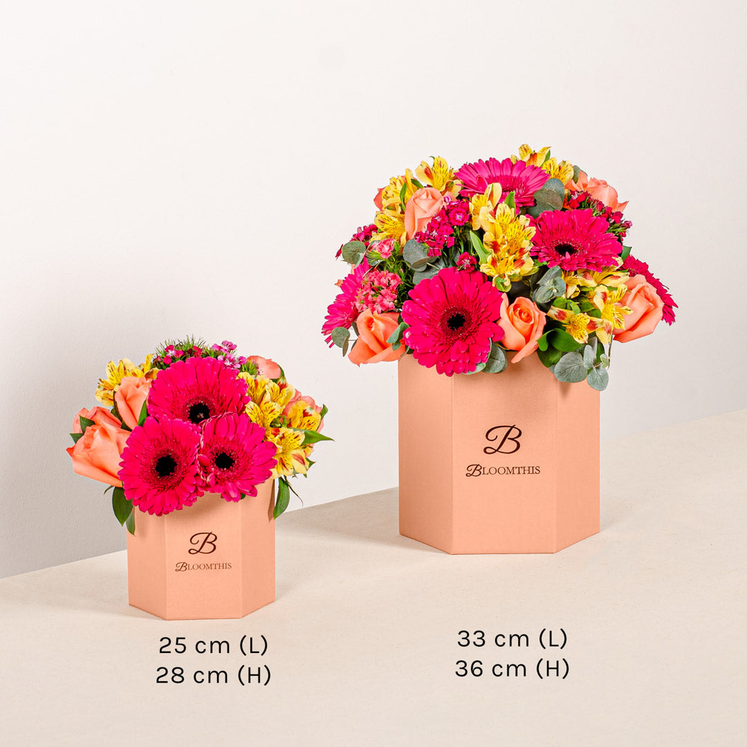 Matilda Gerbera & Rose Flower Box