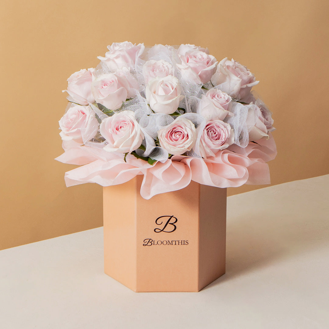 Odette Pink Rose Flower Box (VDV)
