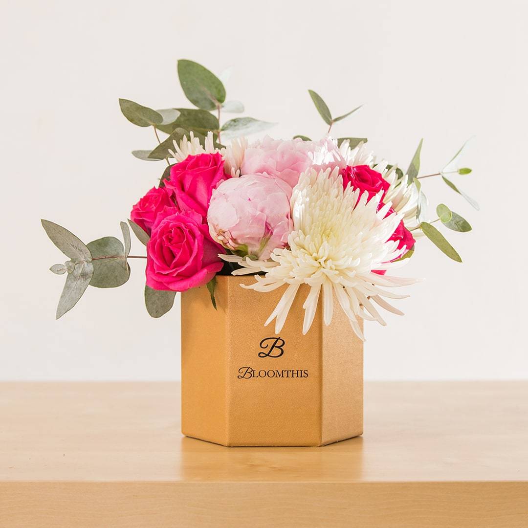 Pearle Rose & Peony Flower Box