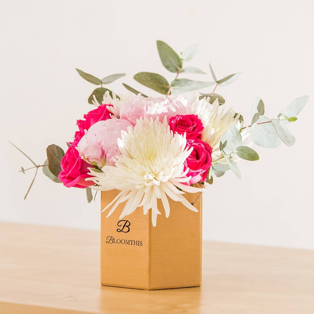 Pearle Rose & Peony Flower Box