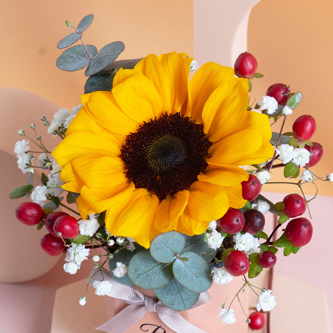 Tinkerbell Sunflower Mini Flower Box (SC)