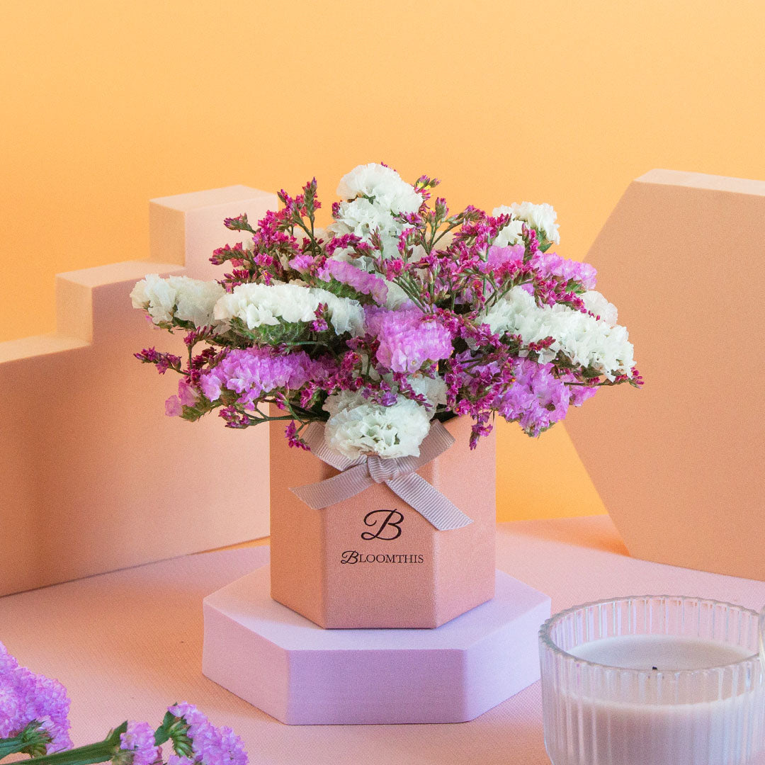 Wimberly Statice Mini Flower Box