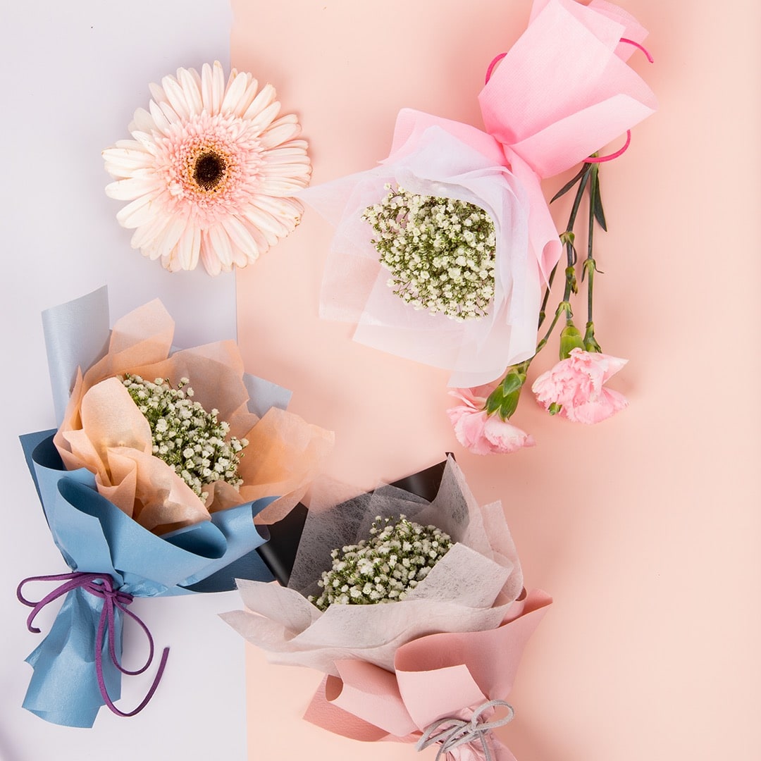 Harlow Baby's Breath Mini Bouquet Set (3 pcs)