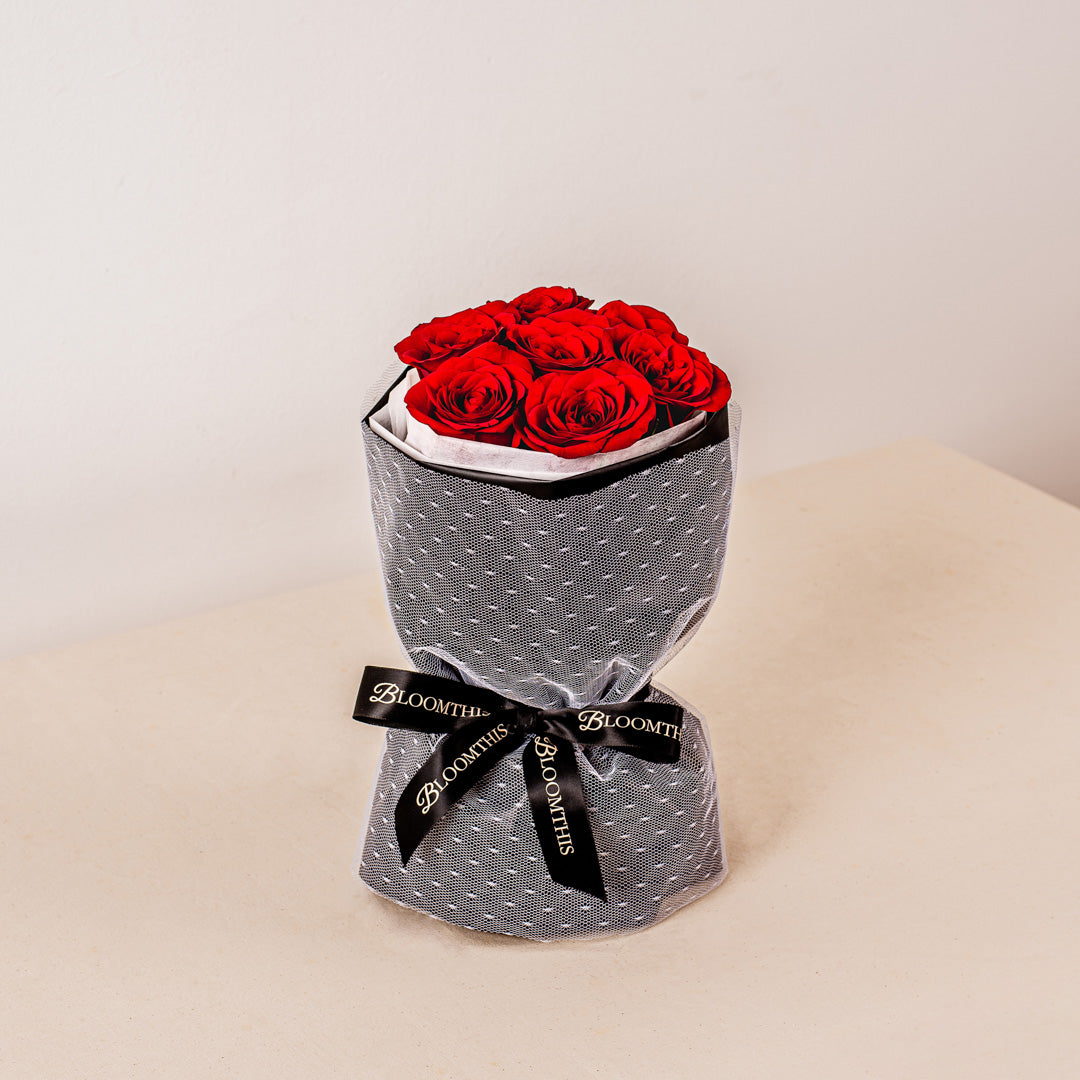 Mini Rachel Red Rose Bouquet