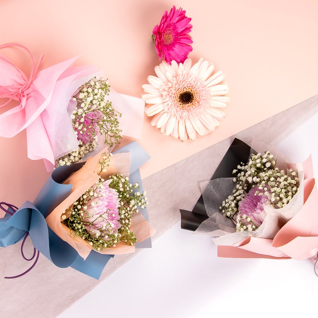 Roxy Chrysanthemum Mini Bouquet Set (3 pcs)