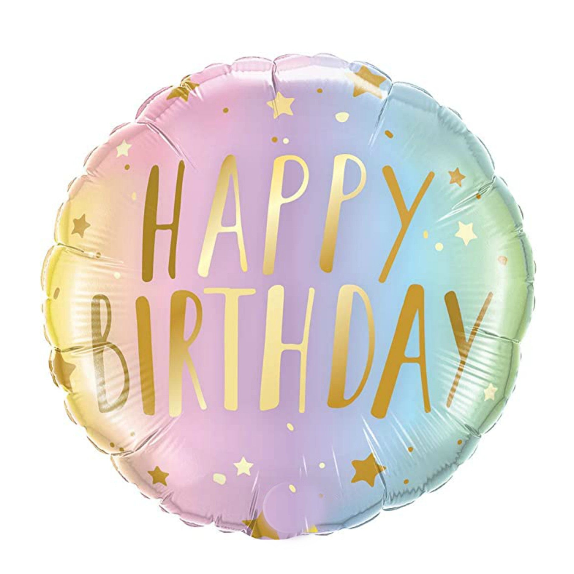 Happy Birthday Pastel Foil Balloon (18 in)