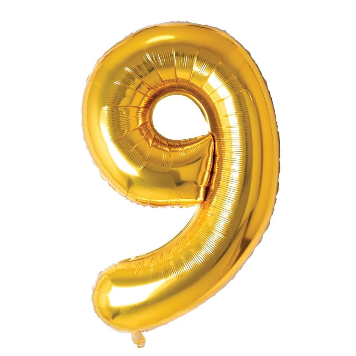 Gold Number 9 Foil Balloon (32 in)