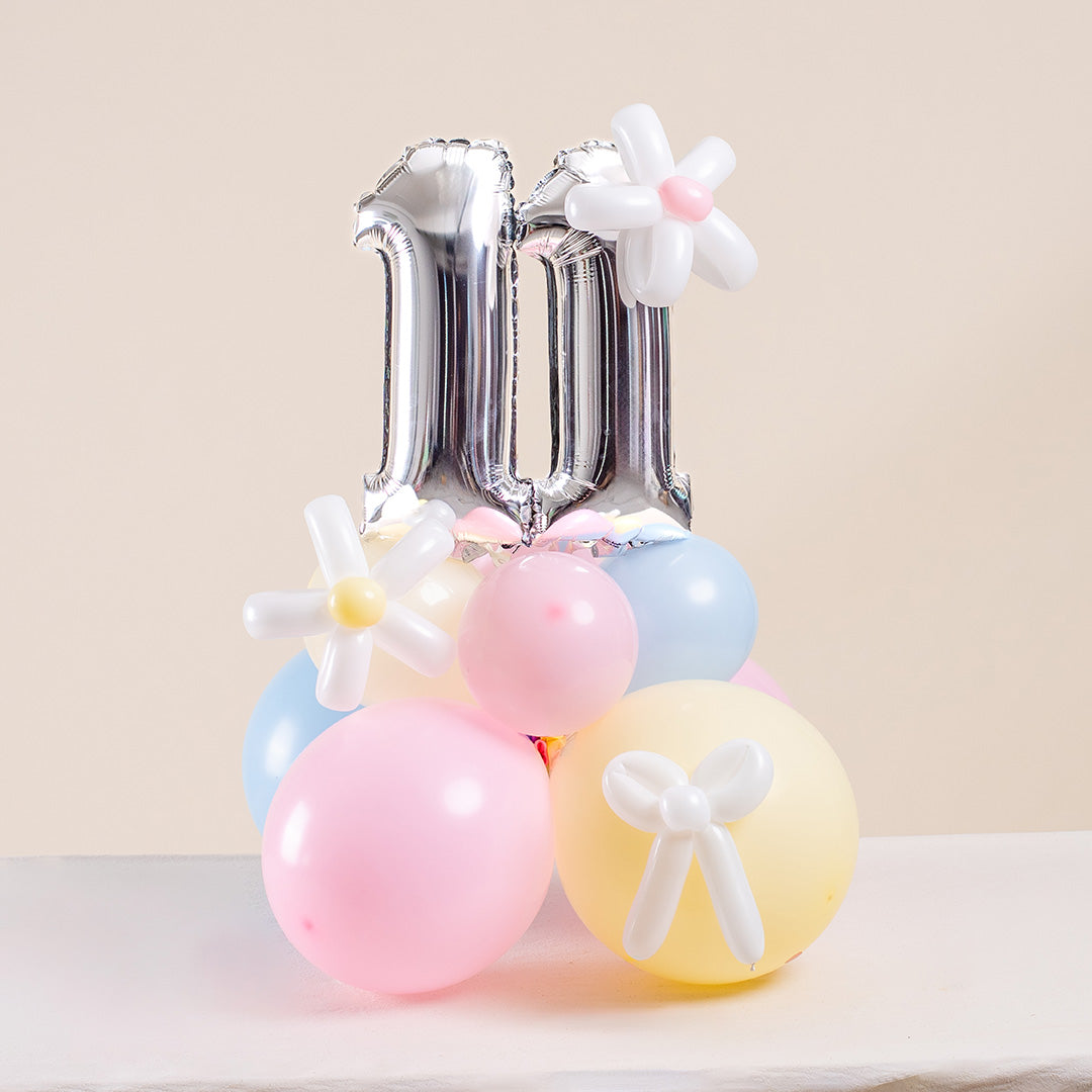 Pastel Candy Mini Marquee Number Birthday Balloon