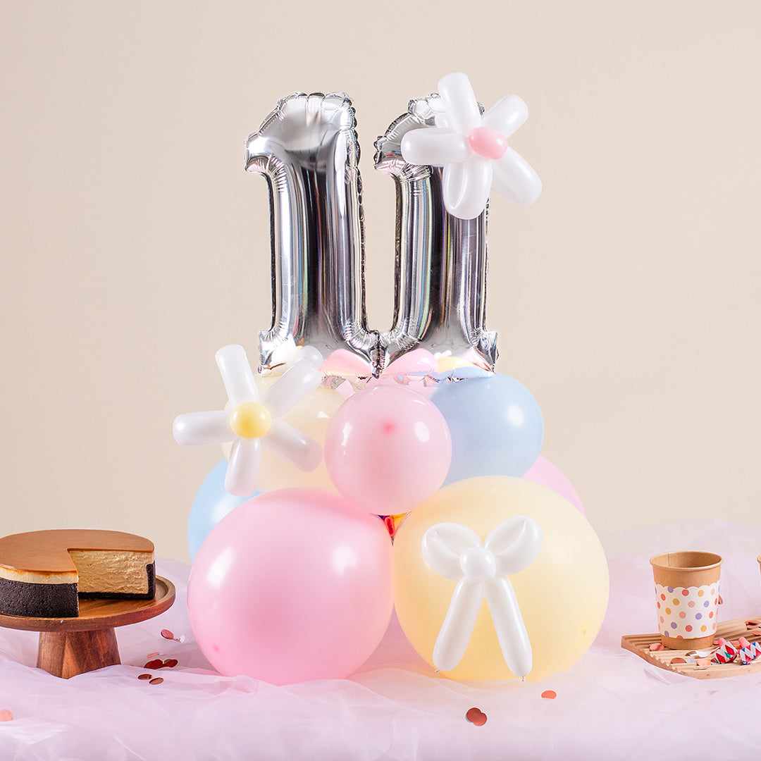 Pastel Candy Mini Marquee Number Birthday Balloon