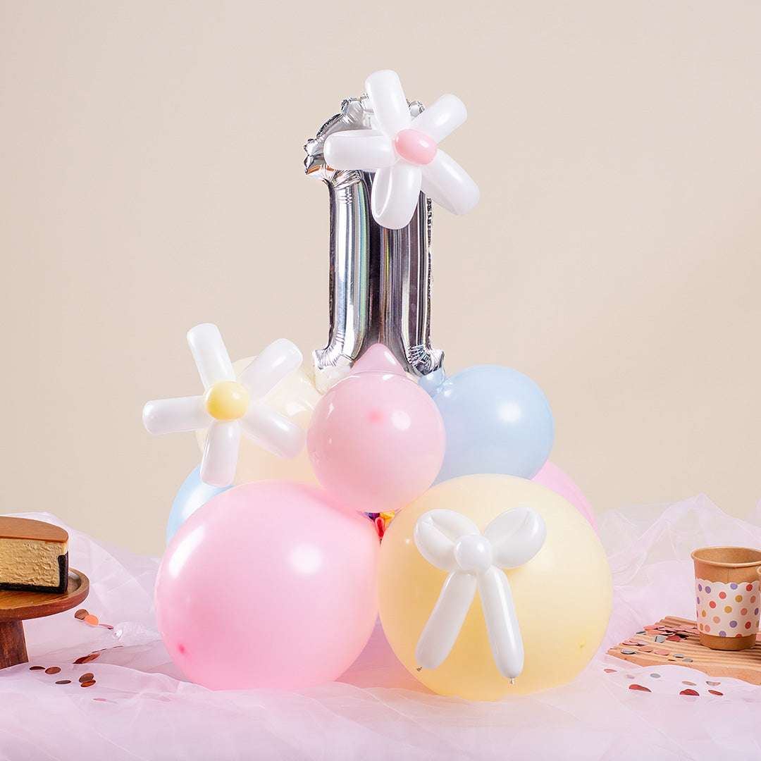 Pastel Candy Mini Marquee Number Birthday Balloon