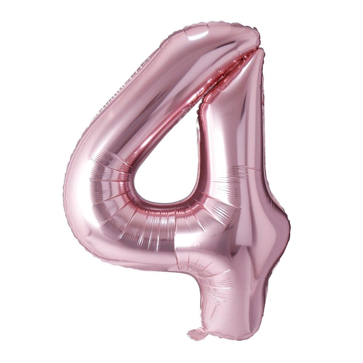 Rose Gold Number 4 Foil Balloon (32 in)