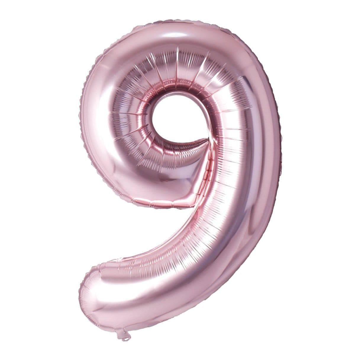 Rose Gold Number 9 Foil Balloon (32 in)