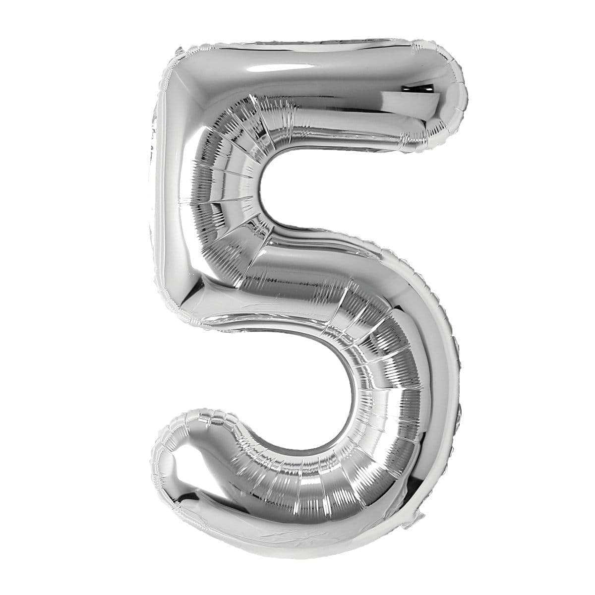 Silver Number 5 Foil Balloon (14 in)