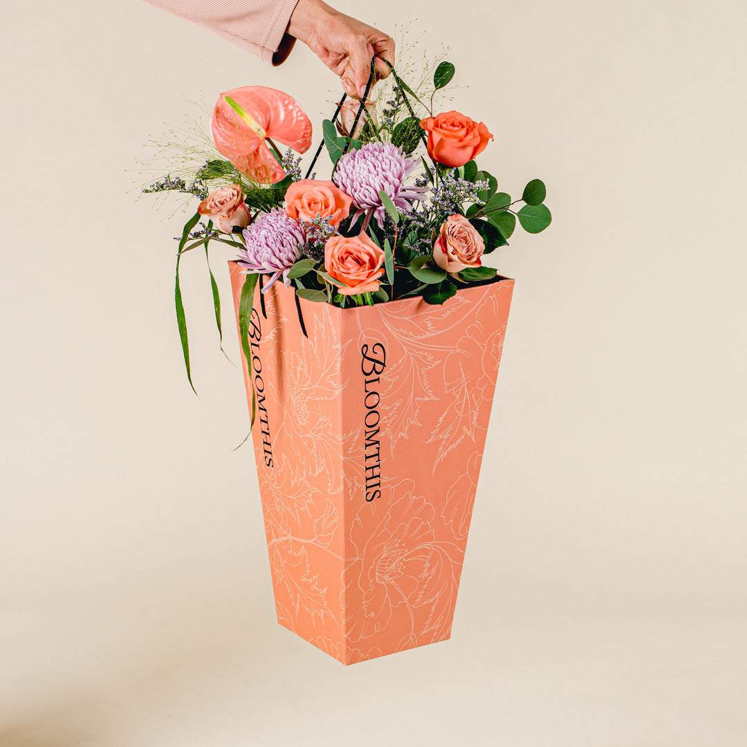 Fenella Orange Rose BloomBag | Free Delivery | BloomThis