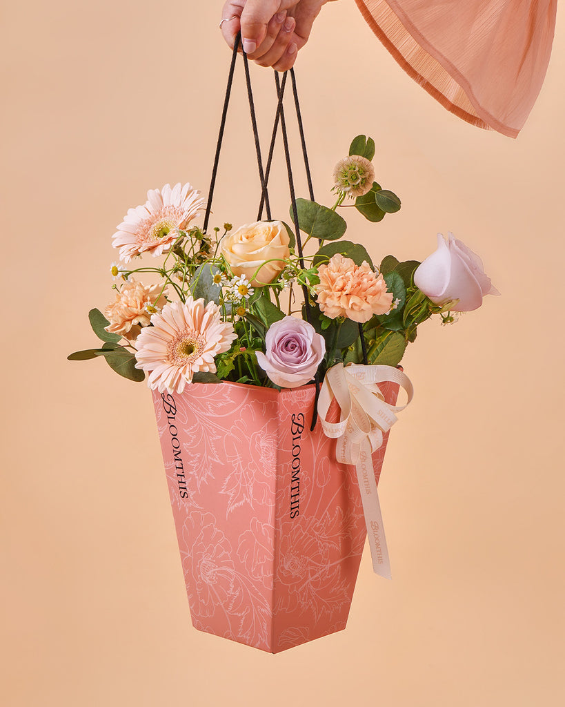 Ivonne Lilac Rose Mini BloomBag & Vase (MDV)