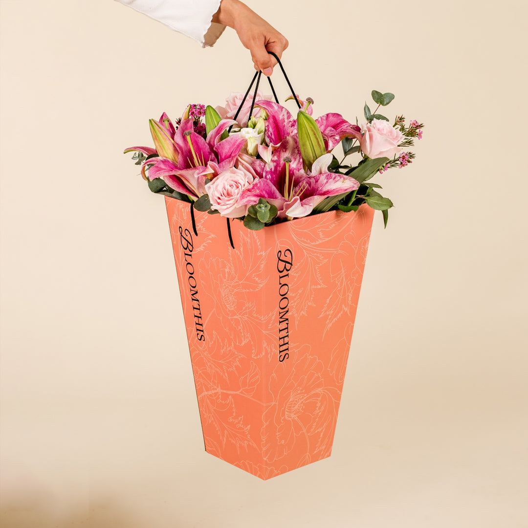 Tessa Pink Lily BloomBag | Free Delivery | BloomThis