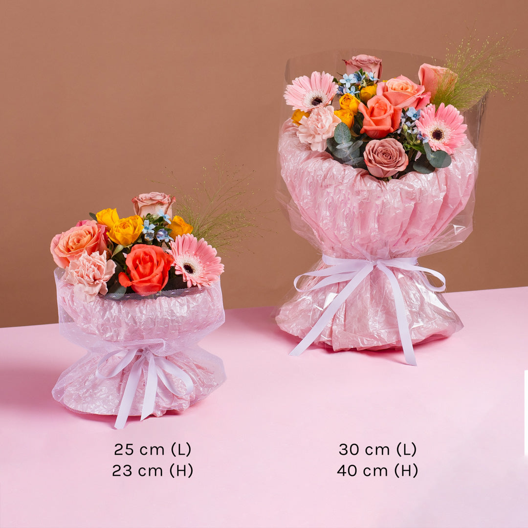 Andrea Pink Rose Bouquet (VD)