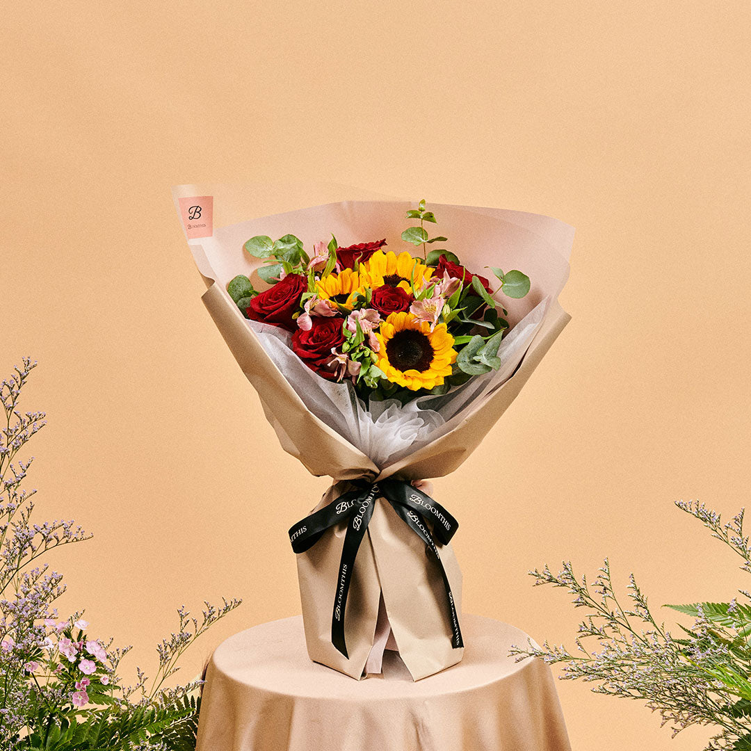 Calypso Sunflower & Rose Bouquet (MD)