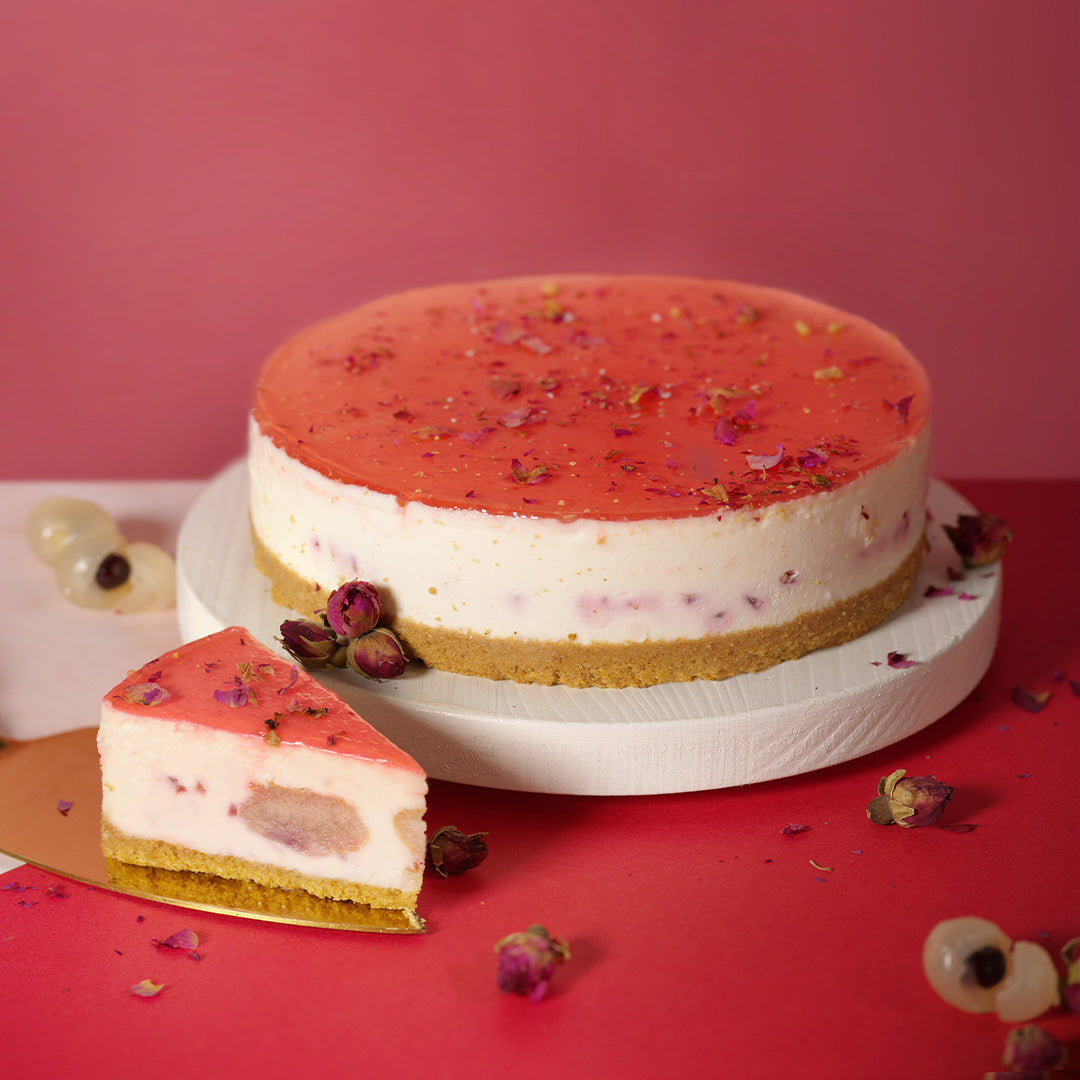 Luscious Lychee Cheesecake