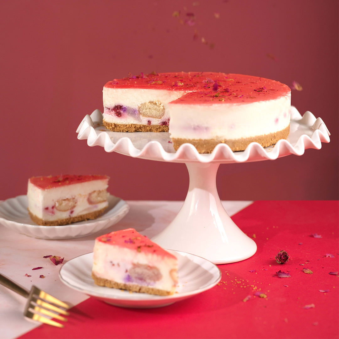 Luscious Lychee Cheesecake