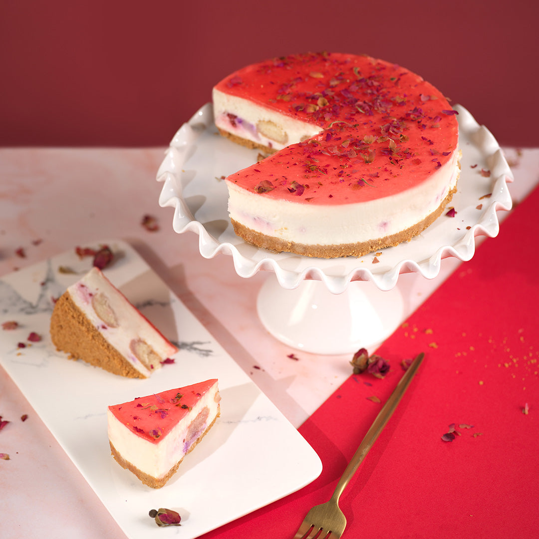 Luscious Lychee Cheesecake