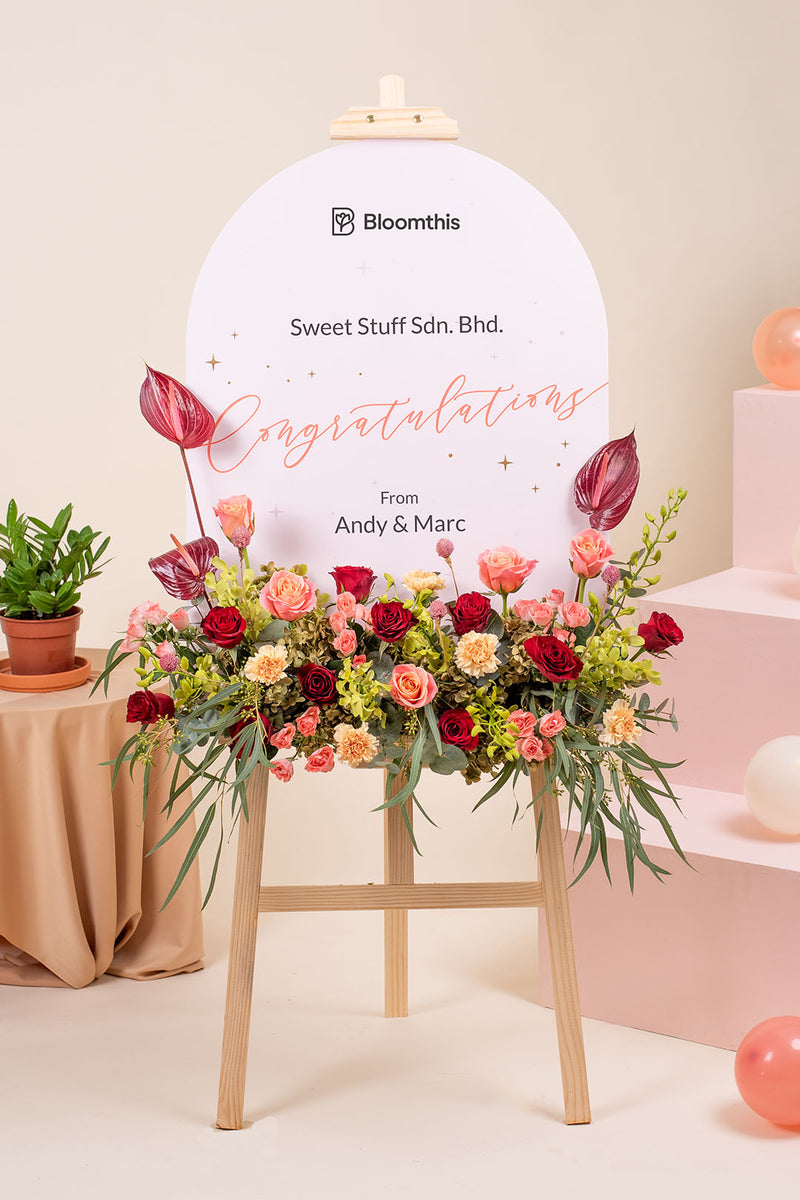 grand anthurium Astounding Red Anthurium Grand Opening Flower Stand | Free Delivery