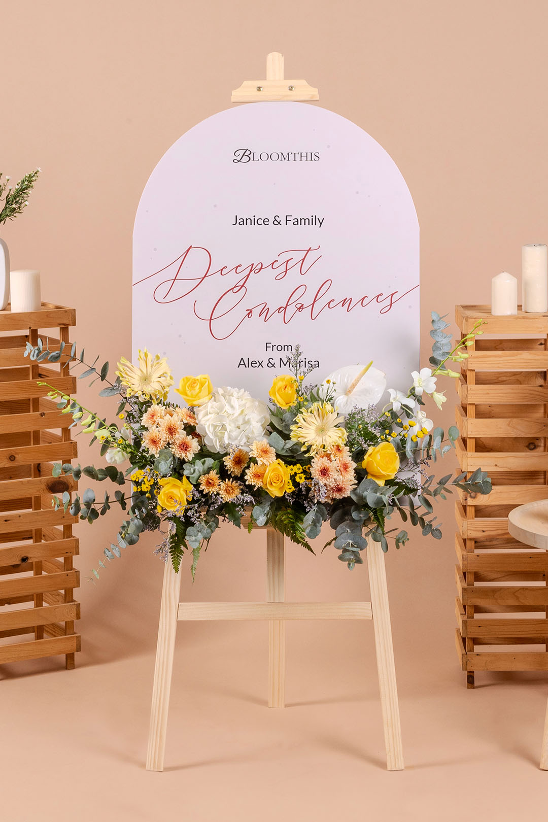 Elysian Condolence & Funeral Flower Stand