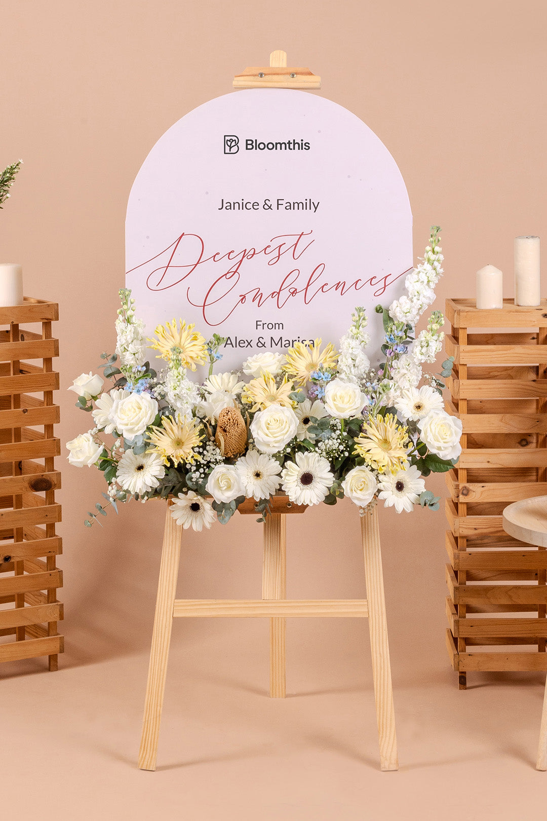 Tranquil Condolence & Funeral Flower Stand