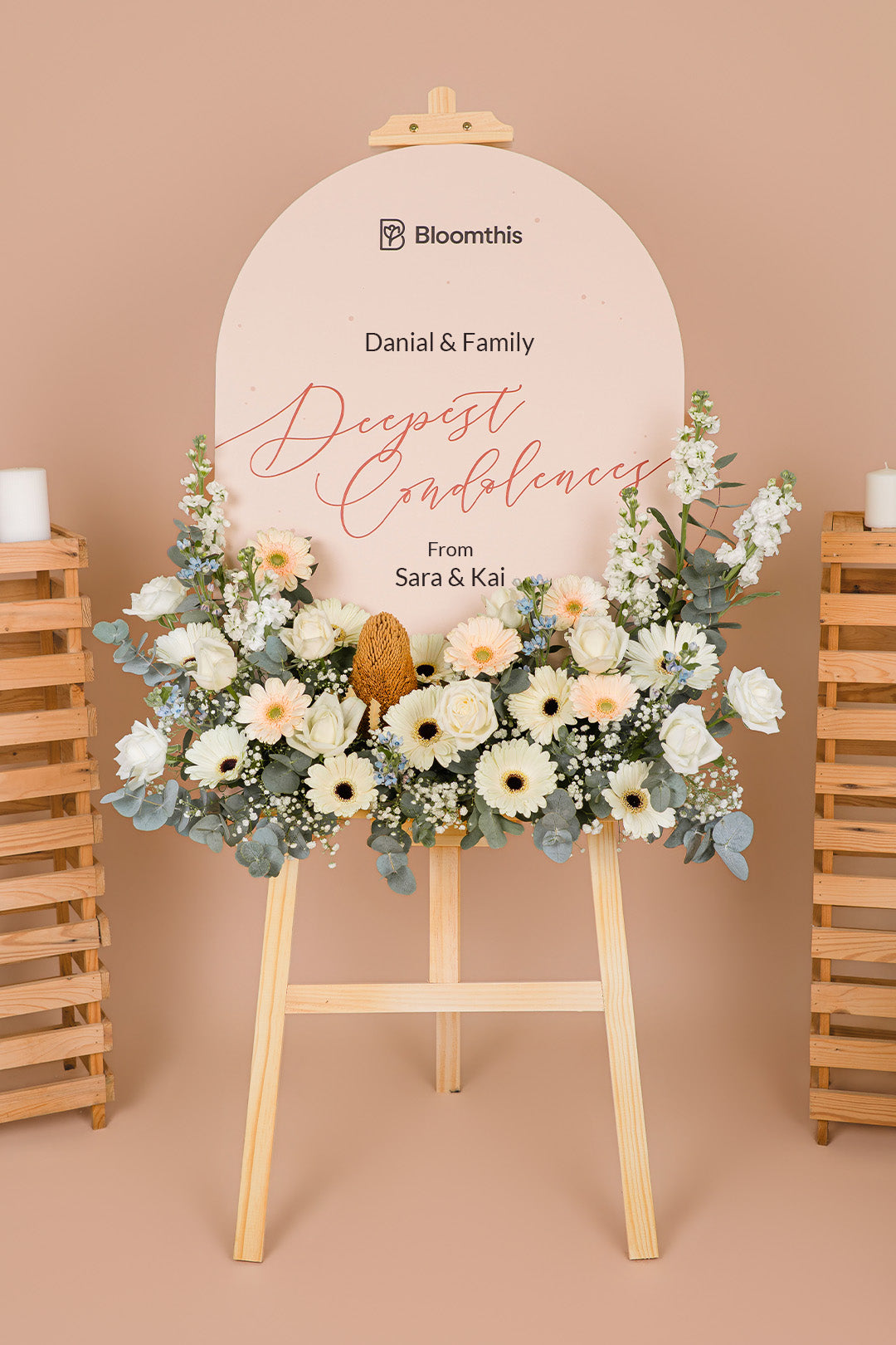 Tranquil Condolence & Funeral Flower Stand