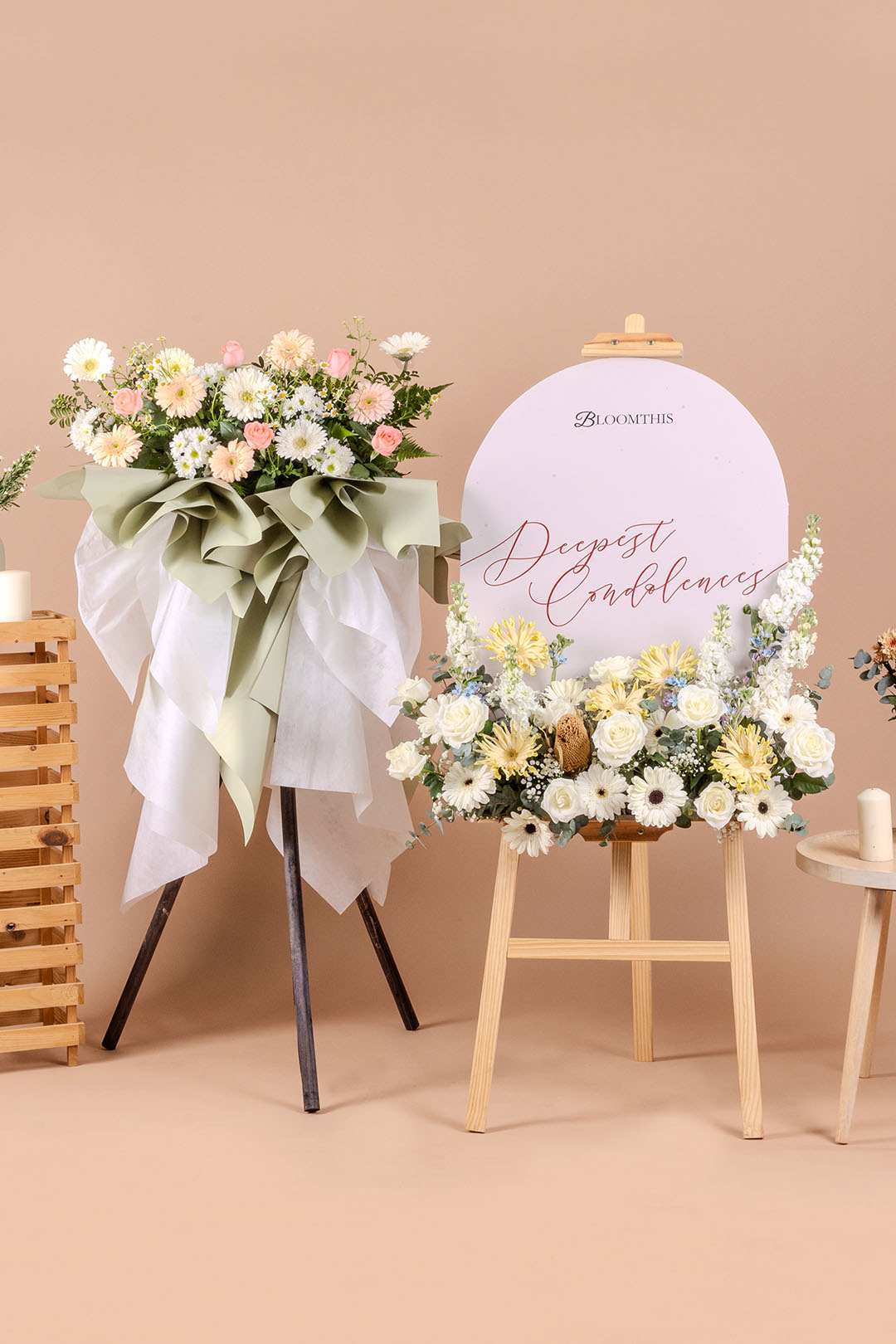 Tranquil Condolence & Funeral Flower Stand