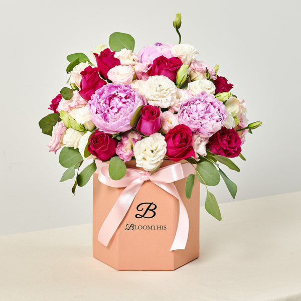 Alyssa Rose & Peony Flower Box