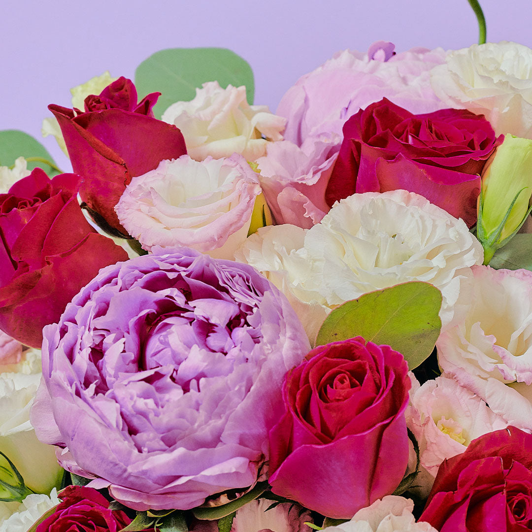 Alyssa Rose & Peony Flower Box | Free Delivery | Bloomthis