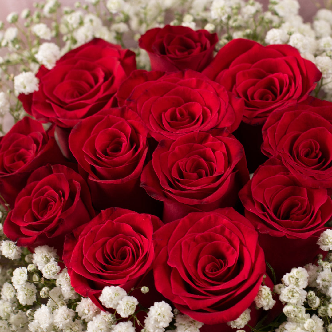 Aphrodite Red Rose Flower Box