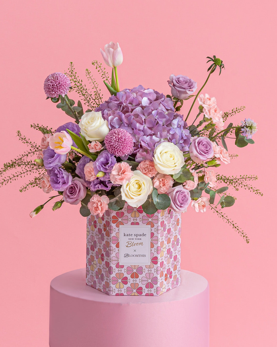 Billie Hydrangea & Rose Kate Spade Bloom Flower Box