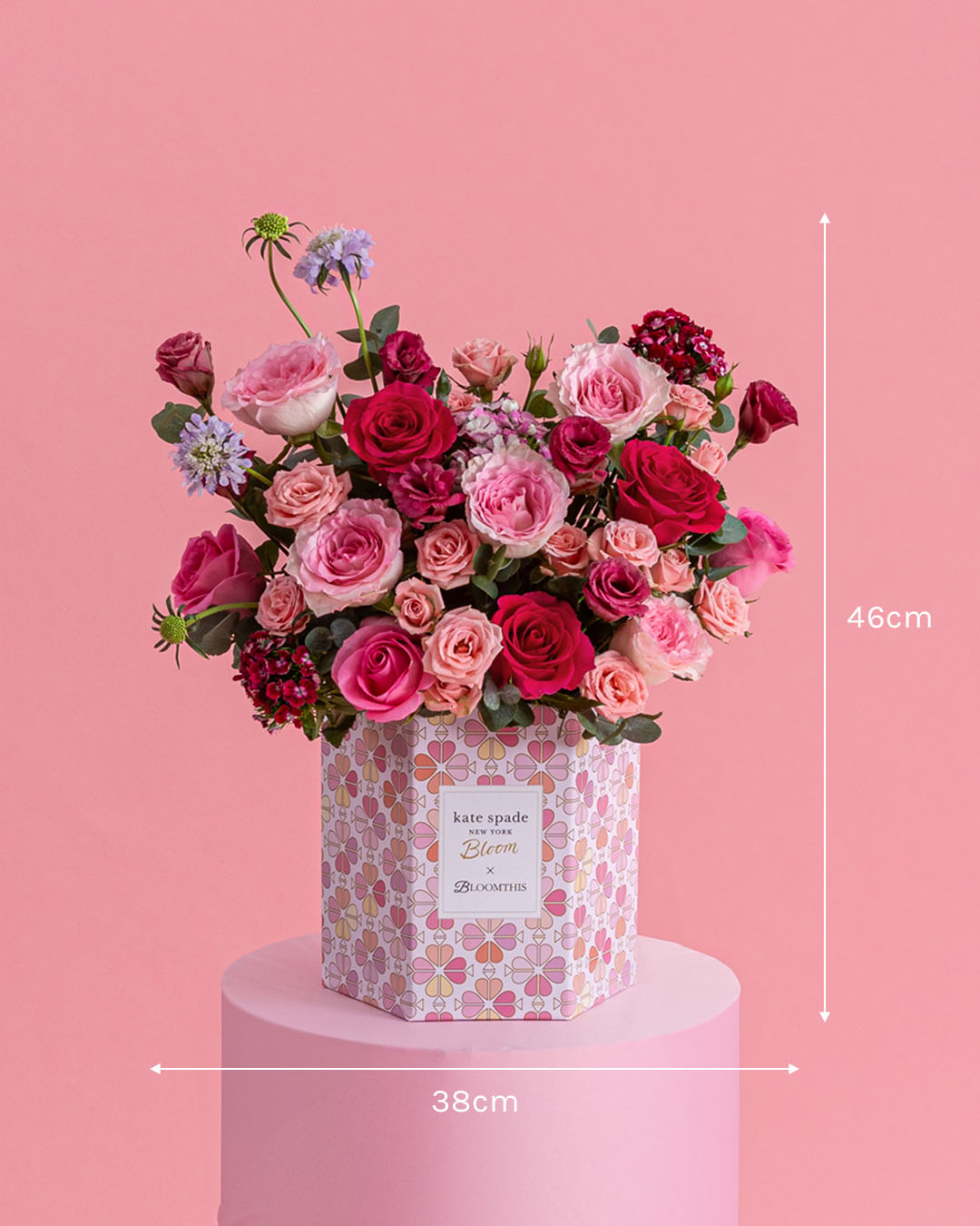 Bridie Rose & Eustoma Kate Spade Bloom Flower Box