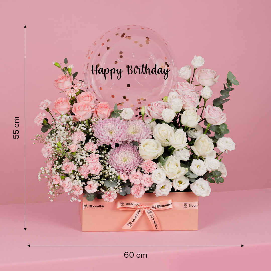 Enchant Joanne Rose & Chrysanthemum Flower Box