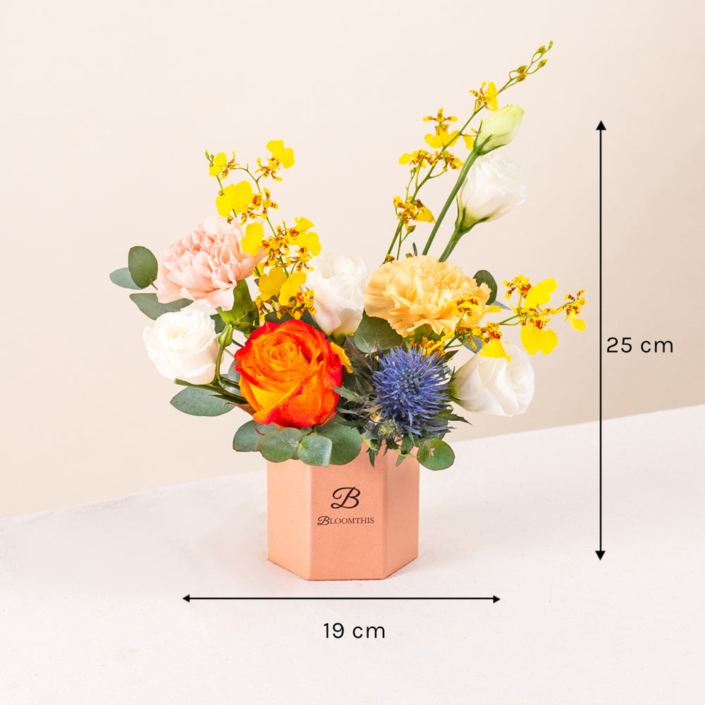 Jade Eustoma Mini Flower Box | Free Delivery | Bloomthis
