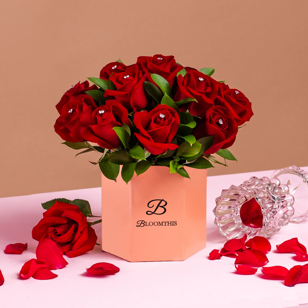 Kate Red Rose Flower Box (VDV)