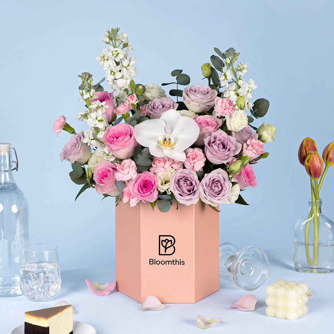 Laycie Lilac Rose Flower Box