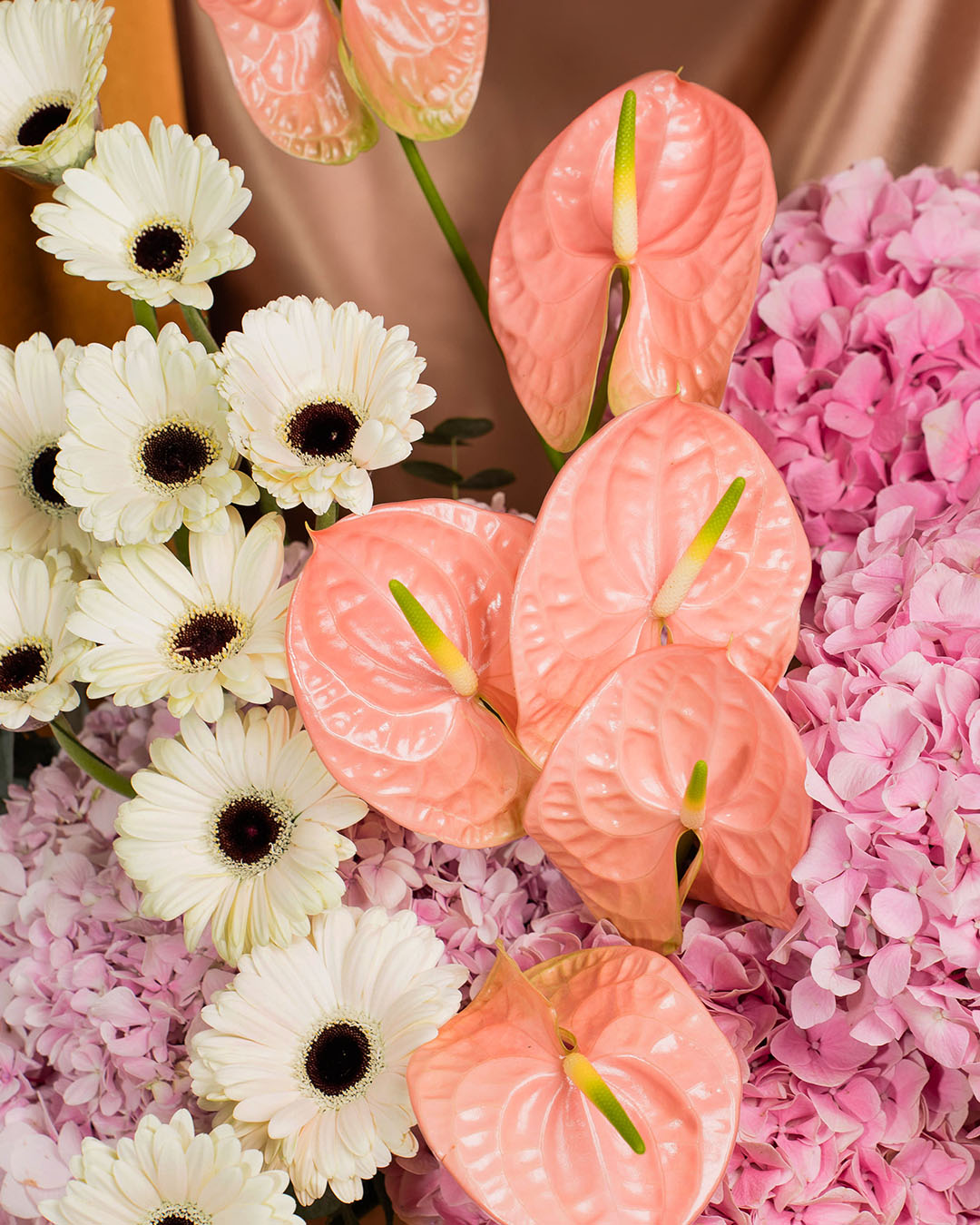Luxe Aegean Pink Hydrangea Flower Box
