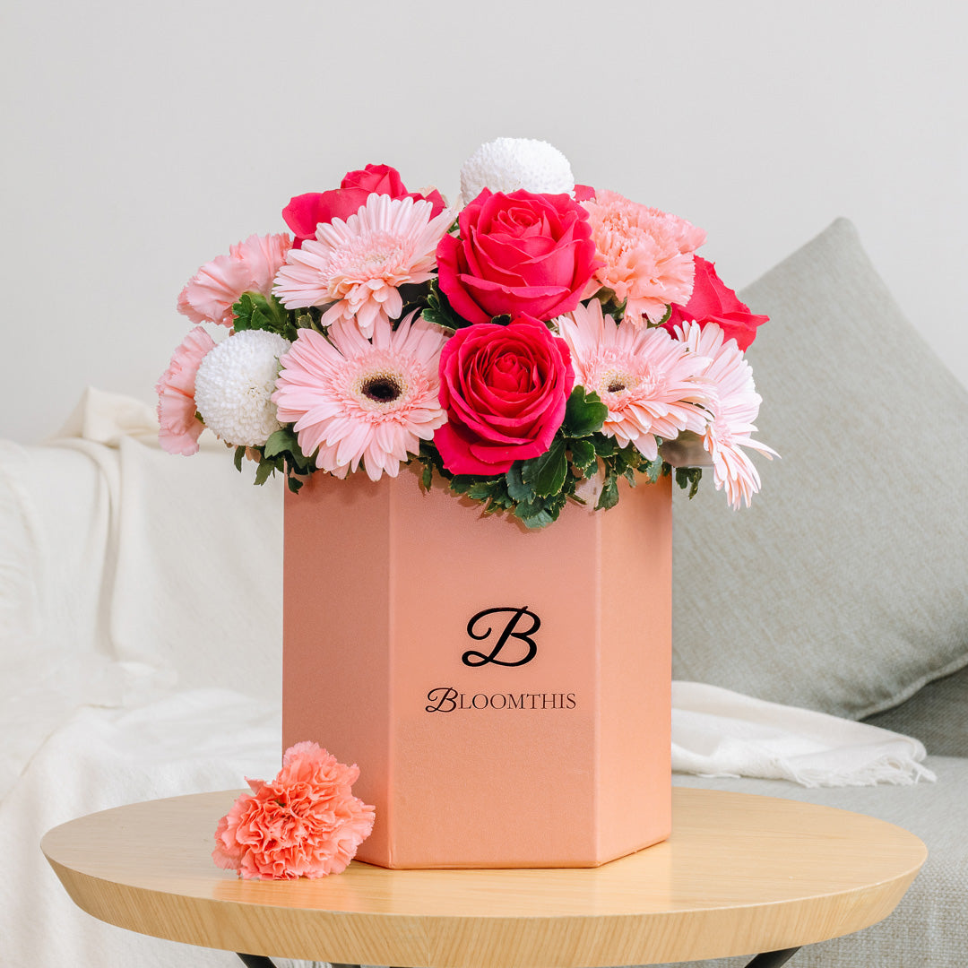 Marilyn Gerbera & Rose Flower Box (VDV)