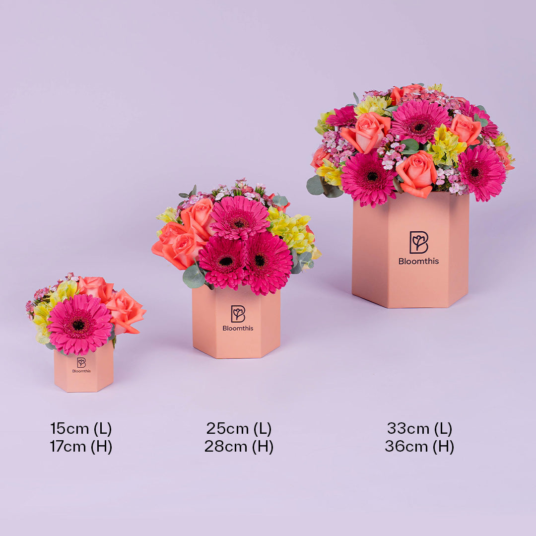 Matilda Gerbera & Rose Flower Box