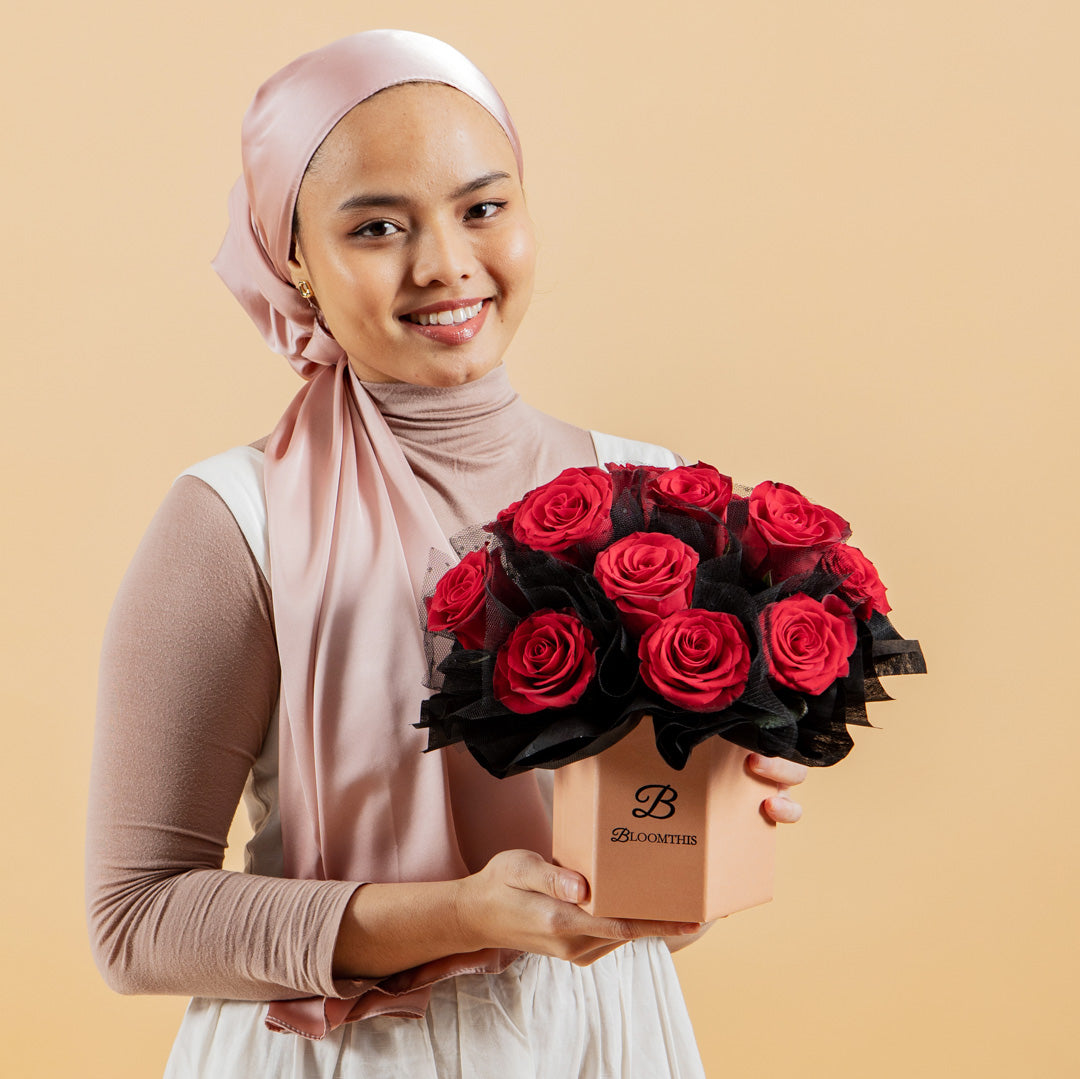 Odile Red Rose Flower Box