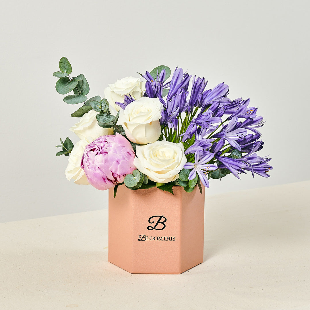 Percy Rose & Peony Flower Box