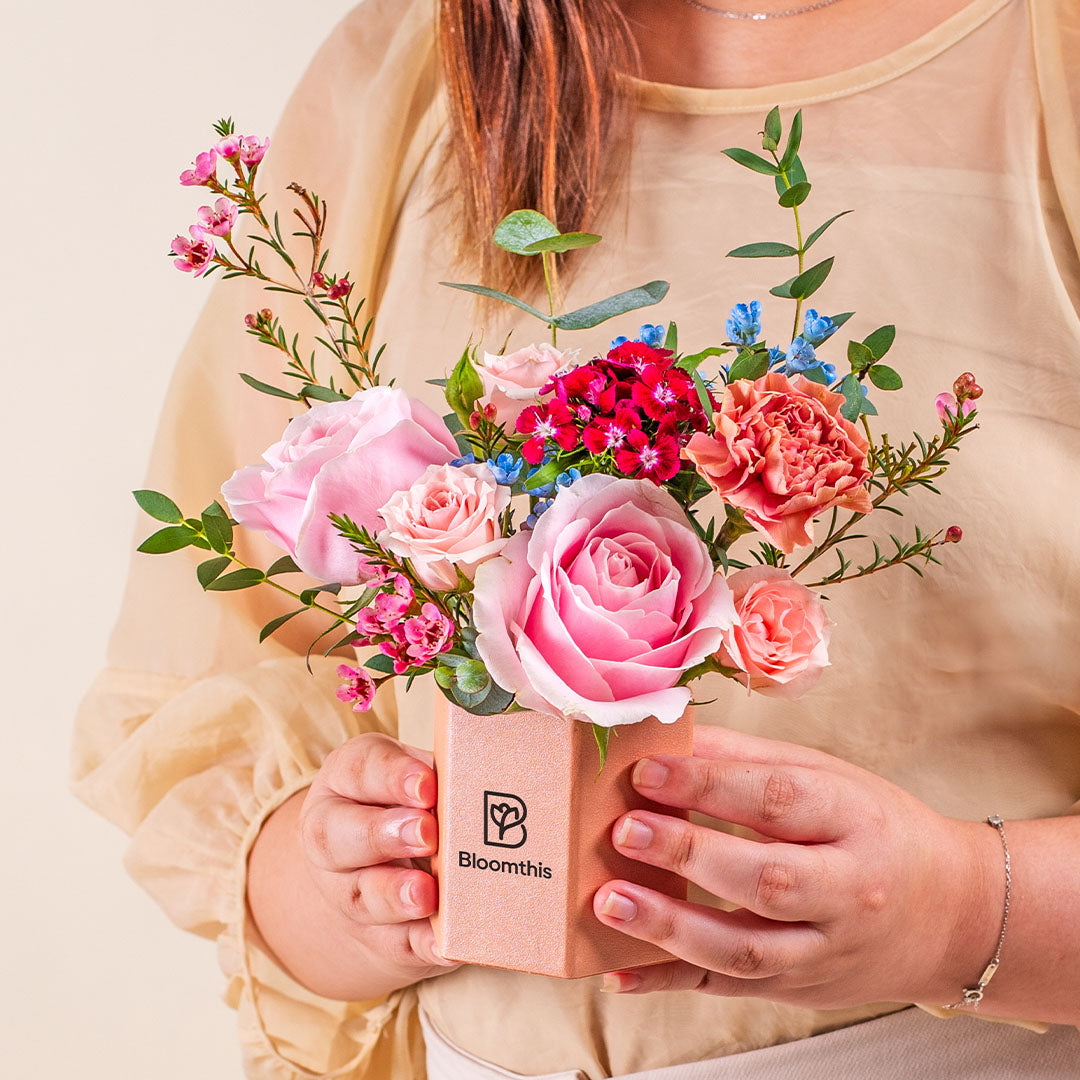 Selene Rose Mini Flower Box | Free Delivery | Bloomthis