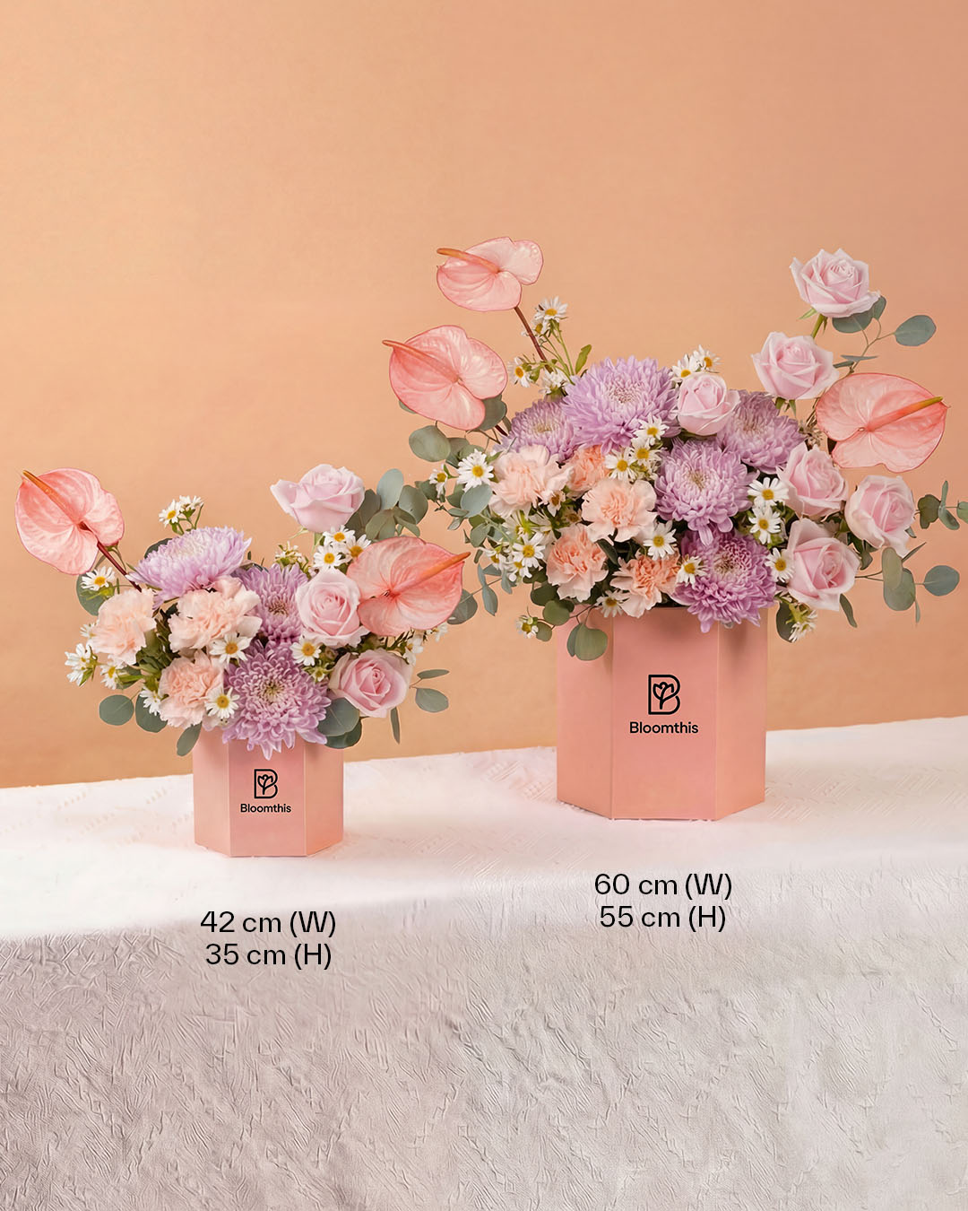 Zaylee Pink Mum Mother's Day Flower Box (MD) | Free Delivery