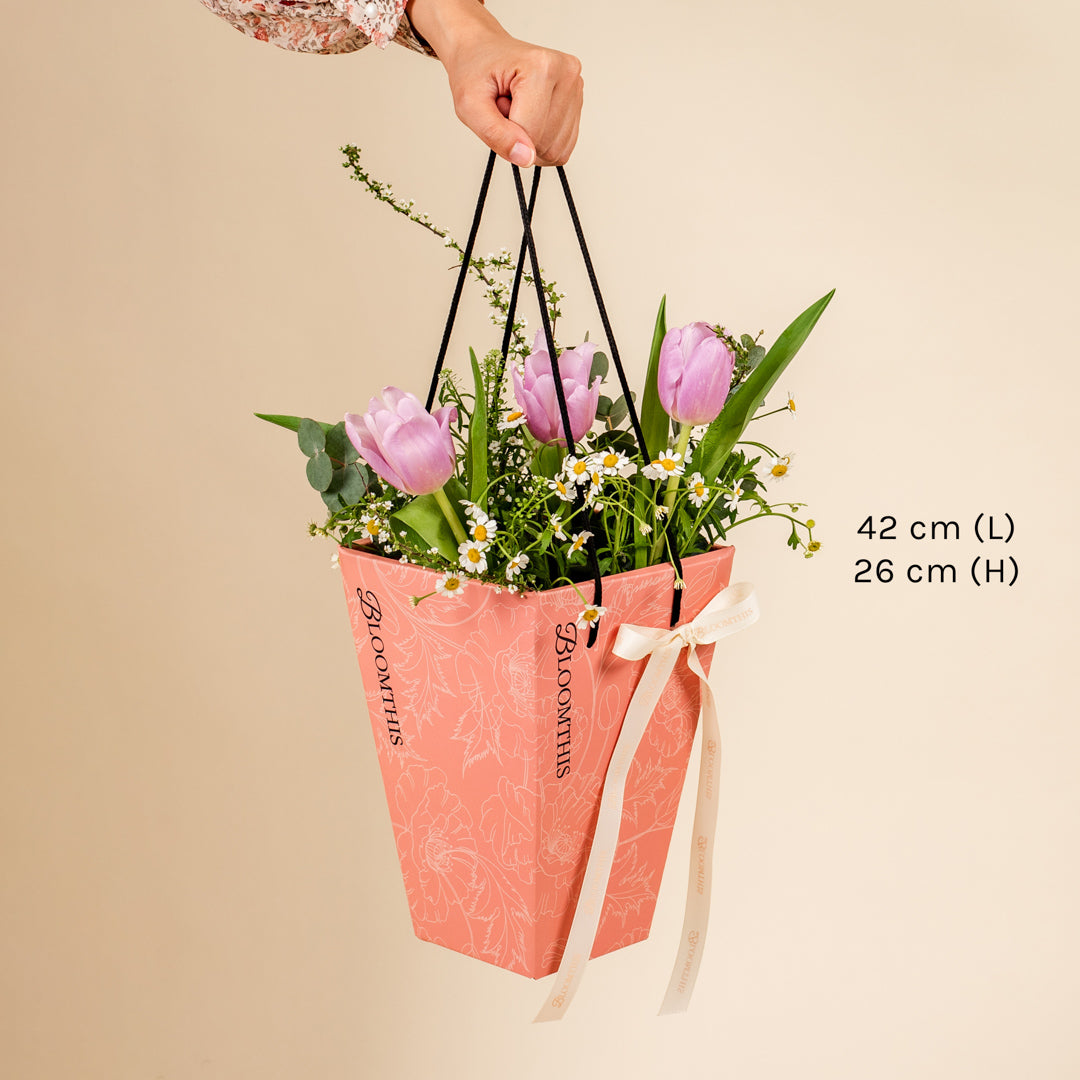 Mirae Pink Tulip Mini BloomBag
